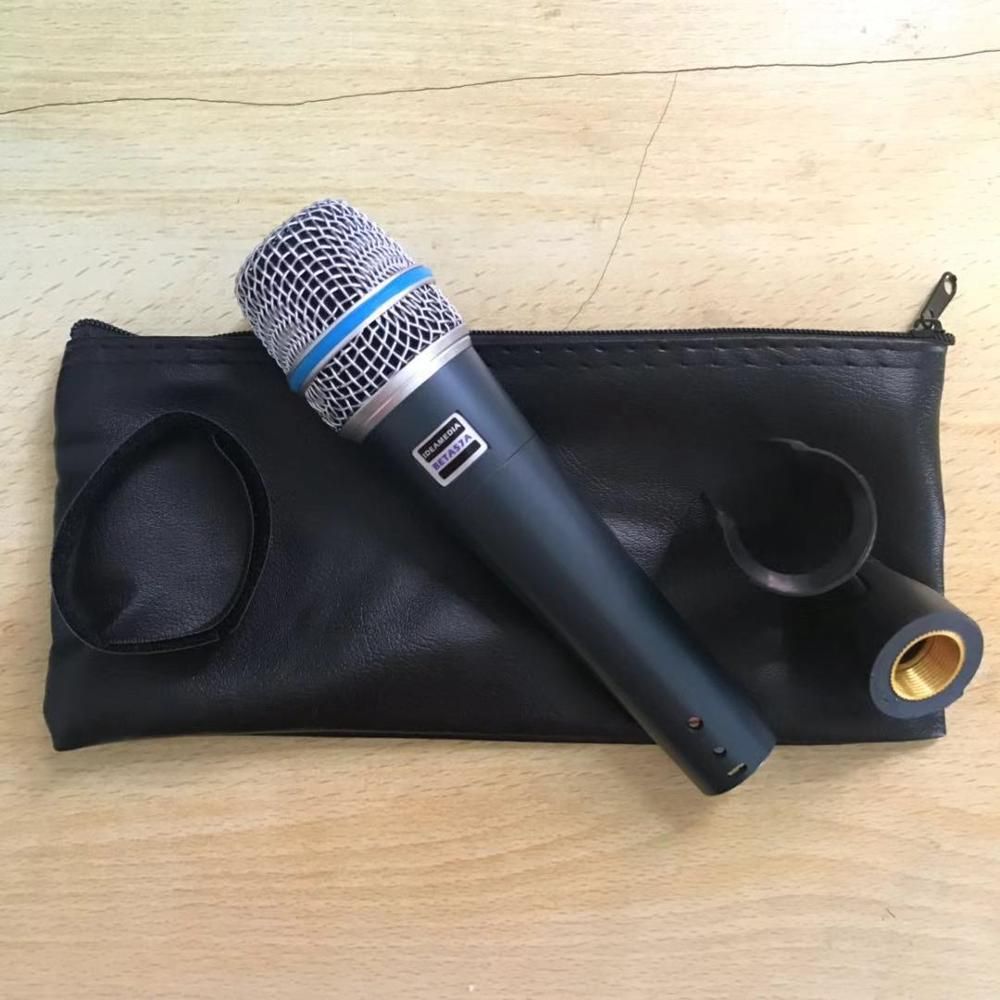 Microphone Microphone professionnel filaire BETA57A, karaoké supercardioïde, portable, dynamique, qualité BETA57