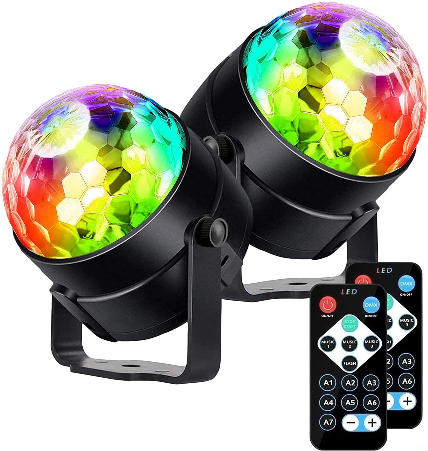 Ampoule boule rotative Chang colorée avec boule à douille, lumière