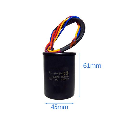 Condensateur de démarrage 12UF + 4.2UF, 450V AC, Double condensateur, semi-automatique, pour Machine à laver Little Swan