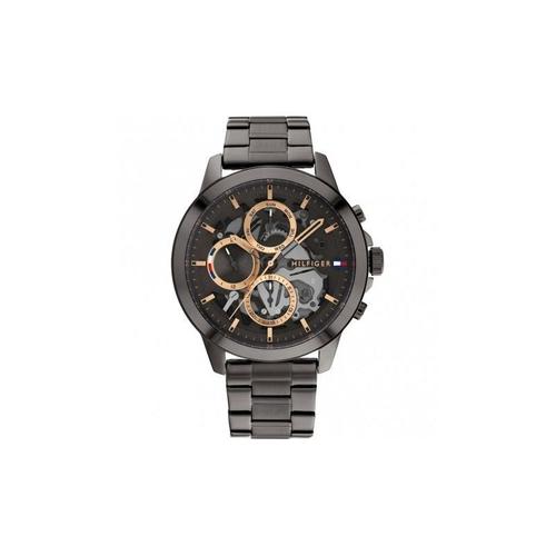 Tommy Hilfiger Henry Montre Homme Multifonction Acier Noir 1710479