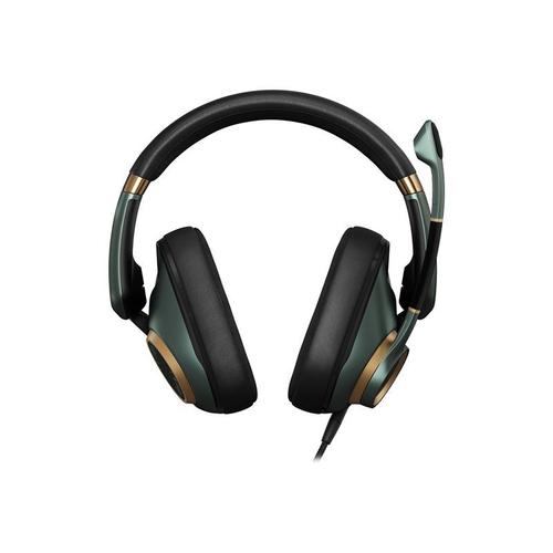 EPOS H6PRO - Micro-casque - circum-aural - filaire - jack 3,5mm - isolation acoustique - vert