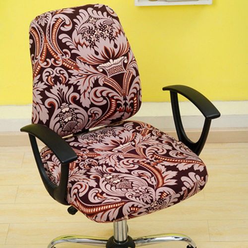 Housse De Chaise D'ordinateur De Bureau, Universelle, En Spandex, Anti-Poussière, Pour Siège Fendu