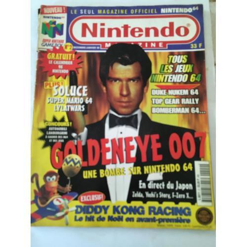 Nintendo Magazine Décembre/Janvier 1998  N° 2 : Goldeneye 007 Une Bombe Sur Nintendo 64, Soluce Super Mario 64 Lylatwars + Le Calendrier 98 Nintendo