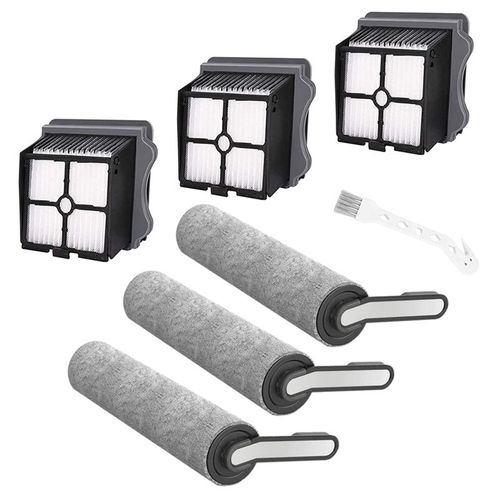 Filtre HEPA de remplacement et rouleau de brosse compatibles avec les pièces de nettoyage sans fil Tineco Floor ONE S5