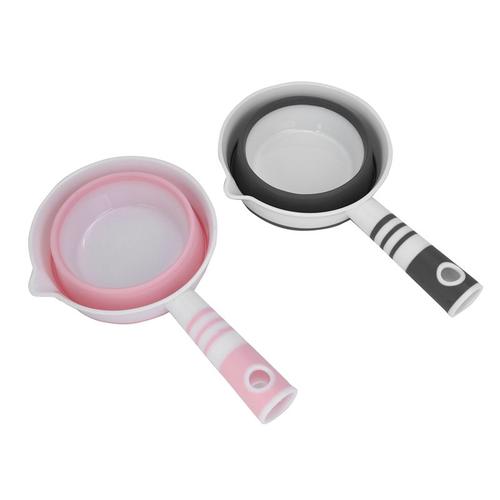 Promotion! 2 Pack Pliable Louche D'eau, D'eau Pliable Scoop Louche, Baignoire Pliant Cuillère À Louche, Gain De Place Pour Cuisine Bathr