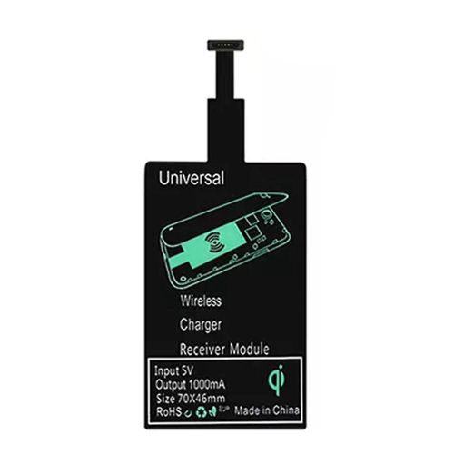 Wireless Charging Receiver Universal Fast Wireless Charger Adapter(for Micro-USB A)