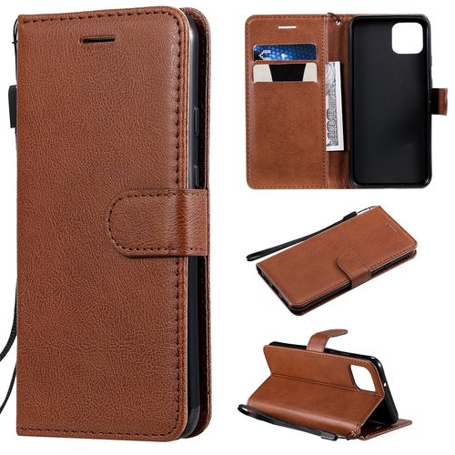 Coque Pour Google Pixel 4 Rabat Clapet Case,Portefeuille Etui Housse En Cuir Protection Avec Porte Cartes,Antichoc Housse De Protection Pour Google Pixel 4,Marron