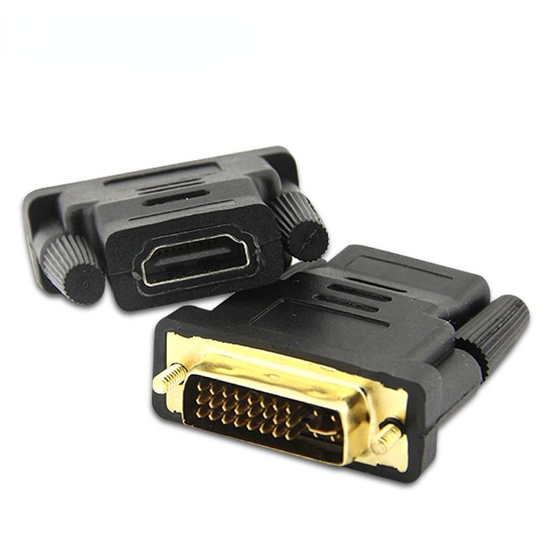 Câbles adaptateur DVI 24 + 5 vers fiche plaquée mâle vers femelle, convertisseur de câble HDMI vers DVI 1080P pour moniteur de projecteur HDTV