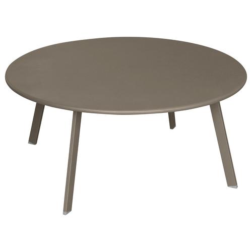 Table Basse De Jardin Ronde Saona - Diam. 90 Cm - Marron Tonka