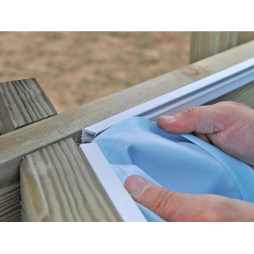 Liner seul bleu pour piscine bois carrée City 2,25 x