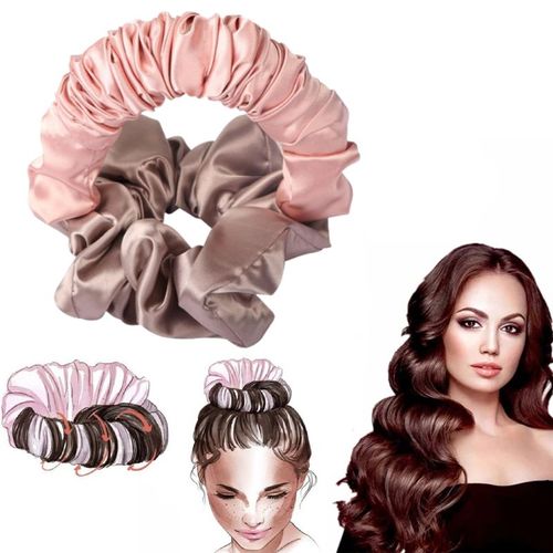 Serre-Tête Pour Boucler Les Cheveux Rose/Marron