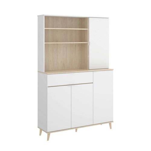 Buffet Effet Bois Blanc Et Chêne