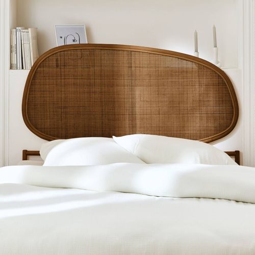 Tête De Lit Organique En Rotin Foncé 140cm