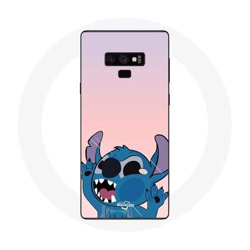 Coque Pour Samsung Galaxy Note 9 Stitch Le Nez En L'air Fond Rose