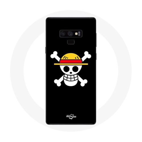 Coque Pour Samsung Galaxy Note 9 One Piece Manga Tete De Mort Fond Noir