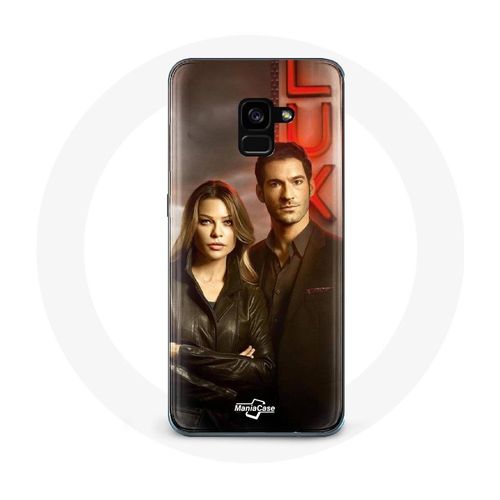 Coque Pour Samsung Galaxy A8 Plus Chloe Decker Et Lucifer Morningstar