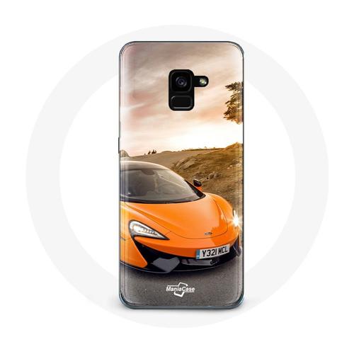 Coque Pour Samsung Galaxy A8 Plus Formule 1 Mclaren F1 Orange