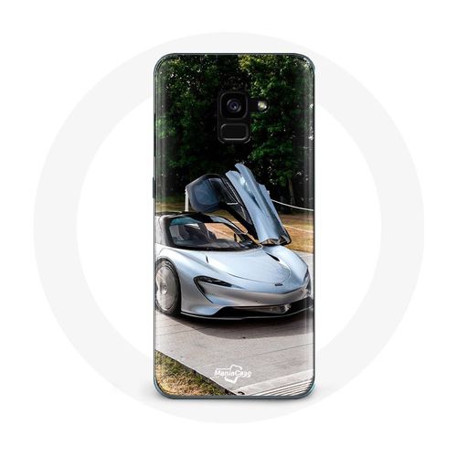 Coque Pour Samsung Galaxy A8 Plus Formule 1 Mclaren Voiture Gris