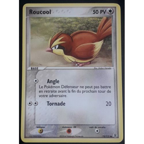 Carte Pokémon Roucool 73/112 - Ex Rouge Feu Vert Feuille (Fr)