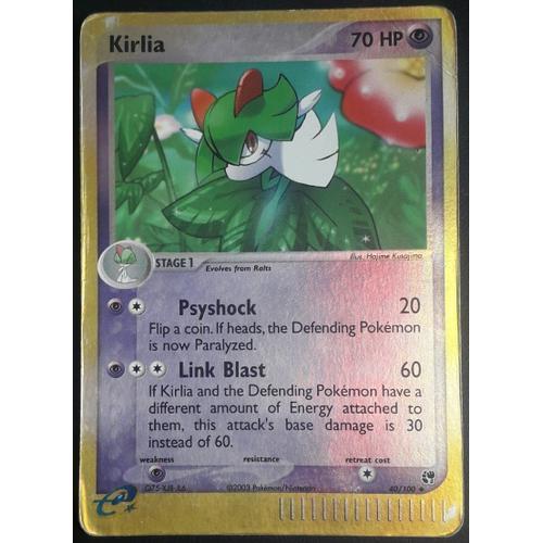 Carte Pokémon Kirlia 40/100 [Holo Reverse] - Ex Tempête De Sable (Fr)