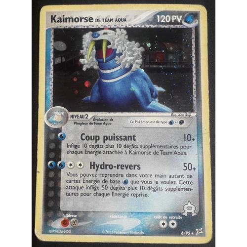 Carte Pokémon Kaimorse 6/95 [Holo] - Ex Team Aqua Vs Magma (Fr)