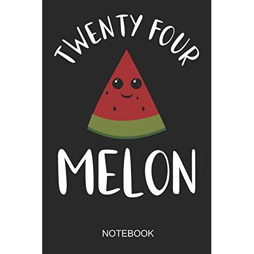Twentyfour Melon Notebook: 6x9 110 Pages Dot-Grid Food Journal For Foodies