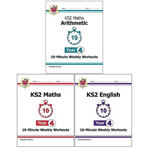 Cgp Books Collection 3 Books Set (New Ks2 Maths Arithmetic, New Ks2 English, New Ks2 Maths)