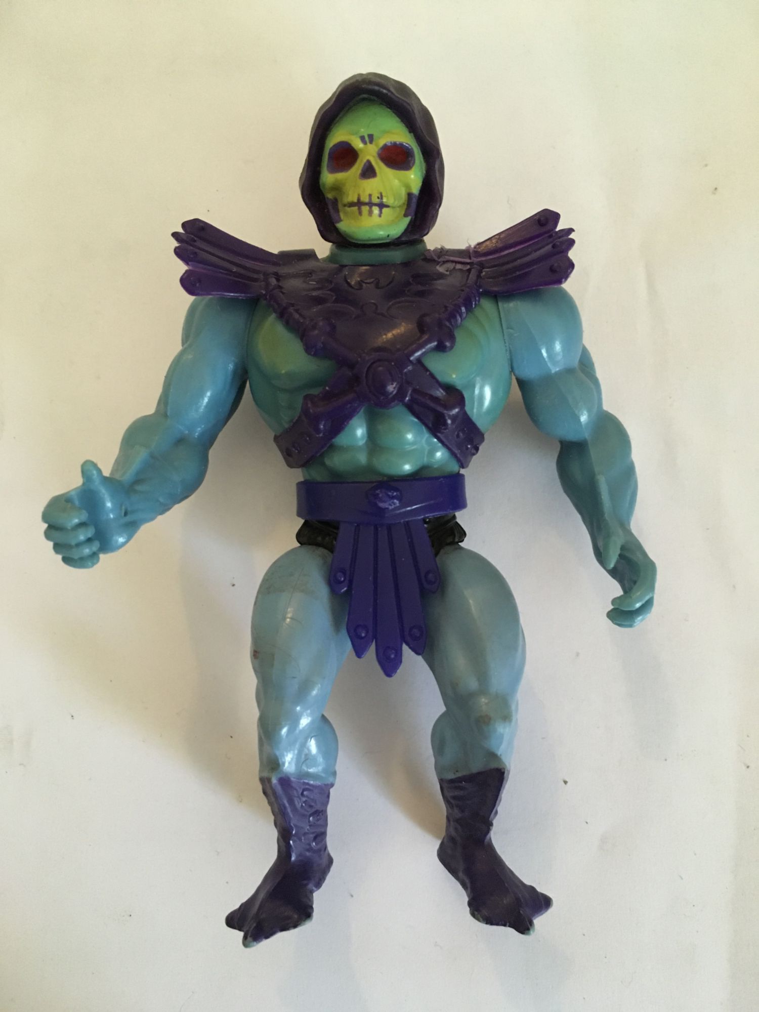 Figurine Skeletor Les Maîtres De L'univers Mattel 1981 Avec Armure Mais Sans Armes