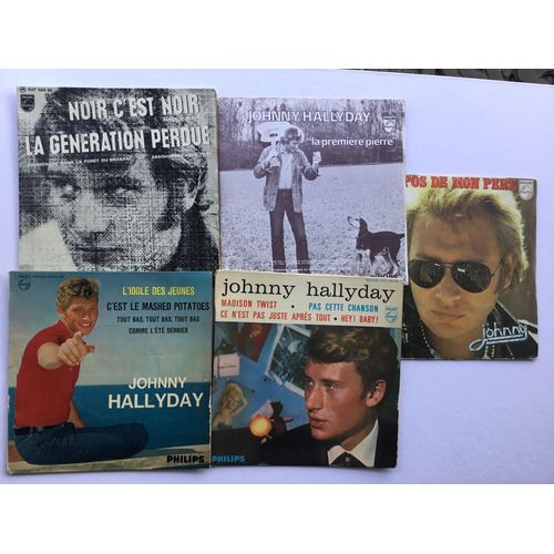 5 Disques Johnny Hallyday