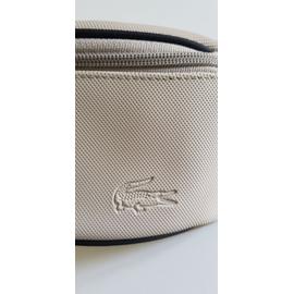 Sac Banane Zipp Beige Lacoste bagageries maroquinerie Rakuten