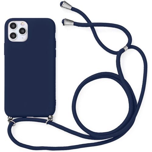 Coque Collier Pour Iphone 11 Pro Max (6.5'') Bleu Marine Mince Anti-Rayure Anti-Choc Protection Silicone