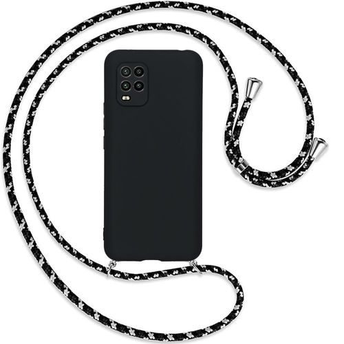 Coque Pour Xiaomi 10 Lite (6.57'') Mince Anti-Rayure Anti-Choc Protection Silicone Inclu Tour De Cou Universel Noir