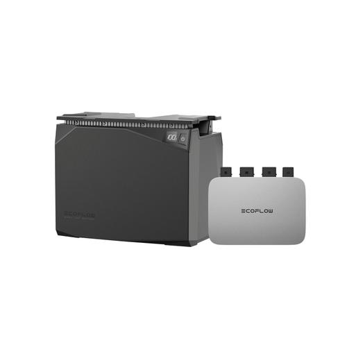 Kit Solaire Étanche Avec Batterie 2 Kwh + Micro-Onduleur Et Câble De Connexion