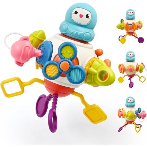Busy Board Jouet Bebe 1 2 3 An Montessori?8 En 1 Éducatif Sensoriel Bebes Cubes Jouets De Jeux D'avions, Cube D'activité Jouet Bébé 6 12 18 Mois Cadeaux D'anniversaire Pour Les Tout-Petits