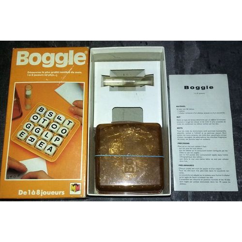 Boggle Jeu De Société  Miro Meccano Licence Parker Brothers 1977 Complet