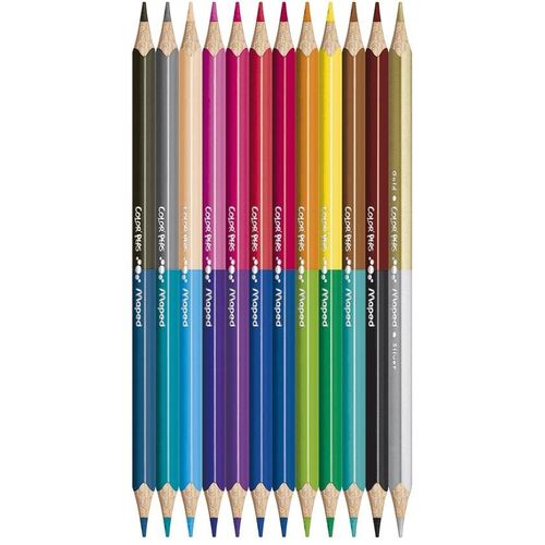 Color'peps Crayons Bicolores Color'peps X12 Bte Carton