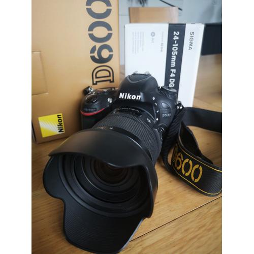 NIKON D600 reflex 24 mpix + Objectif SIGMA 24-105 f4 DG