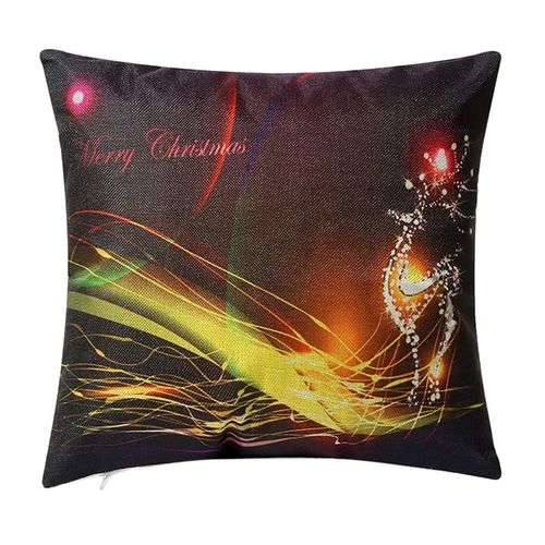 Housse De Coussin En Lin, Taie D'oreiller Carrée De Noël, Décoration De Maison, Pour Siège De Voiture, Canapé, 45x45cm