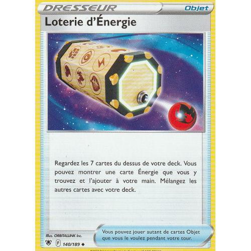 Carte Pokemon Dresseur - Loterie D' Energie - 140/189 - Eb10 - Astres Radieux -