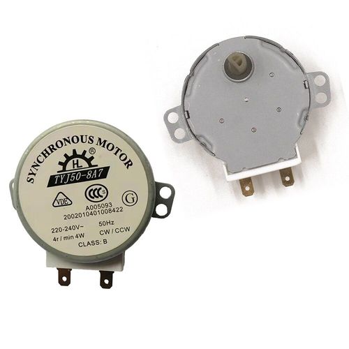 Moteur de plateau de four à micro-ondes 220-240V 4W 50Hz CW/CCW, moteur synchrone de plateau de four à micro-ondes, pour souffleur d'air TYJ50-8A7 49TYZ-A2 4 pièces