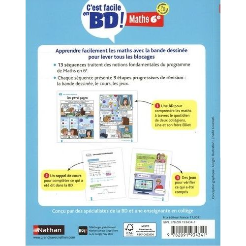 C'est Facile En Bd ! Maths 6e