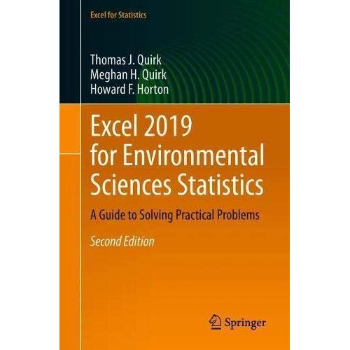 Excel 2019 For Environmental Sciences Statistics