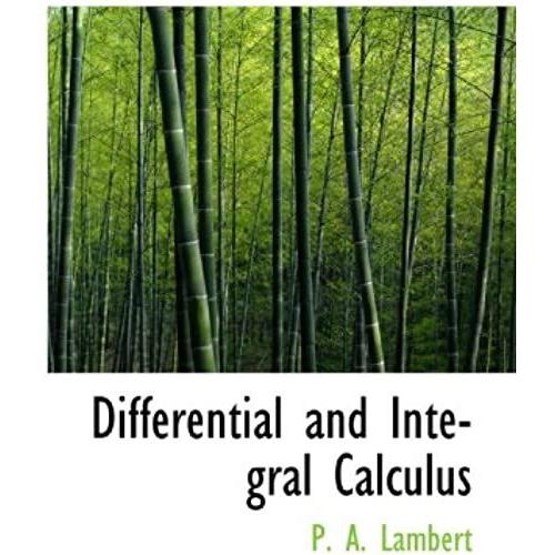 Differential And Integral Calculus