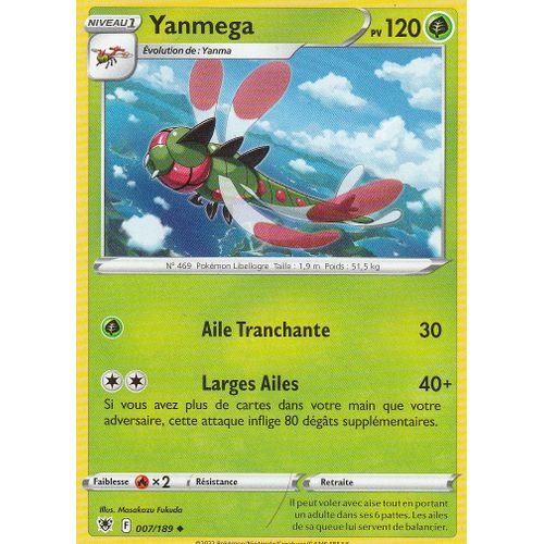 Carate Pokemon - Yanmega - 007/189 - Eb10 - Astres Radieux -
