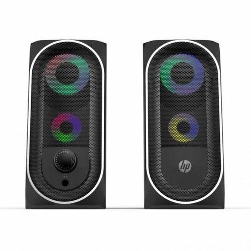 Altavoces Pc Hp Dhe-6001 2.0 2x3w Iluminacion Led Mini Jack 3,5mm Usb Noir