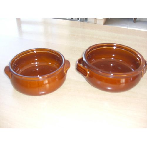 Lot De 2 Petits Plats En Gres