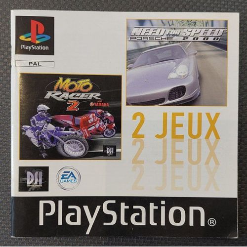 Pack 2 Jeux Moto Racer 2 + Need For Speed Porsche 2000 - Notice Officielle Playstation 1 - Sony