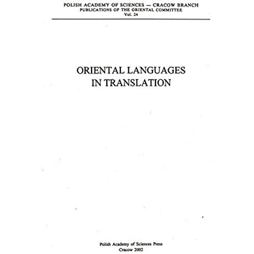 Oriental Languages In Translation