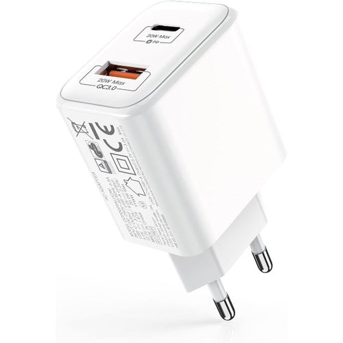 20w Chargeur Rapide Usb C I-Phone 15/15 Pro/15 Pro Max/14/13/12/11/Se/X/Xs/Xr I-Pad Pro Watch 9 Se 8 7 Samsung Galaxy A53 A13 S21 S22 S23 S24 Huawei Xiaomi Tlphones,Prise Usb C Power Delivery 3.0
