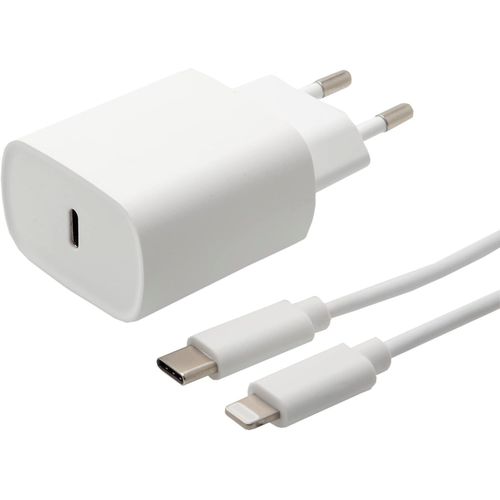 20w Chargeur Usb-C, Charge Rapide, Cble Type-C/Lightning Certifi Mfi 1m Inclus, Powerdelivery 3.0, Blanc, Compatible Avec Apple Iphone 14 Pro 13 Plus Mini 12 Ipad Airpod, 570340